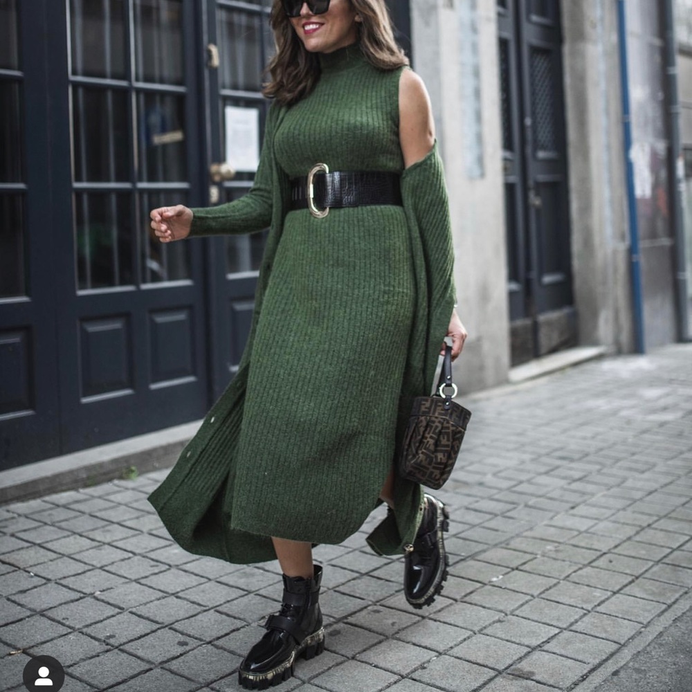 Zara Ribbed Knit Coat/Cardigan